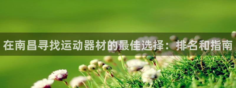 意昂体育3平台APP:在南昌寻找运动器材的最佳选择:排名和指